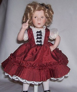 Фарфоровая кукла - Shirley Temple Dimples