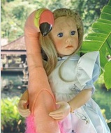 Виниловая кукла, винтажная кукла, виниловая кукла, интерьерная кукла - Коллекционная кукла Алиса в Стране Чудес