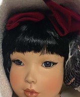 Коллекционные куклы, интерьерная кукла, фарфоровые куклы - Кукла в японском стиле Сьюзи 