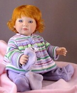 Виниловая кукла, кукла дочке, кукла девочка, винтажная кукла,  - Коллекционная кукла Первый снегопад