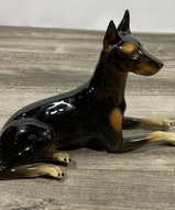 фарфоровый доберман, фарфоровая статуэтка собака, фарфоровые фигурки собак,  - Доберман