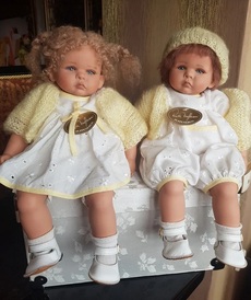 Немецкие куклы Брат и сестра близнецы от автора Ruth Treffeissen от Gotz Zapf Sigikid Walterhauser