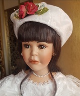 кукла из частной коллекции, коллекционная кукла, кукла в викторианском стиле - Фарфоровая кукла Хлое София